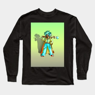 Dungeons and cats hippy sorcerer Long Sleeve T-Shirt